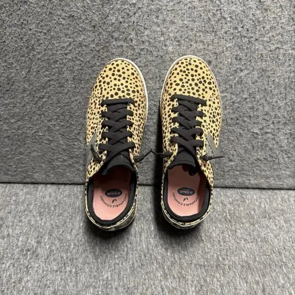 Dr. Scholls Cheetah Leopard Sweet Kicks Sneakers Shoe Lace Ups Womens 6.5 M Slip - Picture 5 of 7